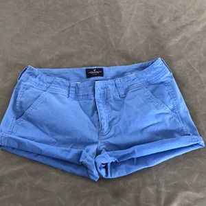American eagle blue khaki shorts